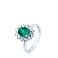 Ringe Mirco Visconti Dame in Weißgold Smeraldo 0.81 Ct IE82/B20S - IE82/B20S